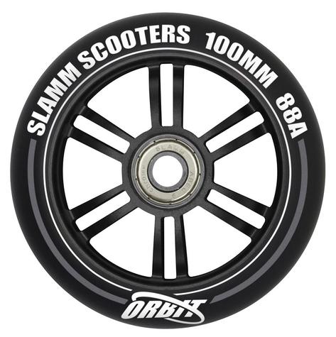 Slamm 100mm Orbit  Alloy Core Wheels Black
